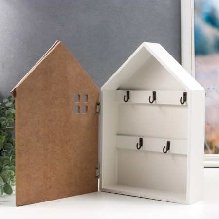 Keywater Wood "House - Coffee and Tea" 28.5x22x6 cm-2