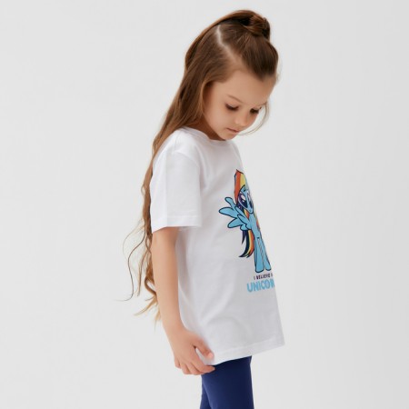 Children's T-shirt "Rainbow Dash", my little pony, height 86-92, white-1