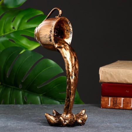 Figure "Cup with coffee" bronze, 28x11x14cm