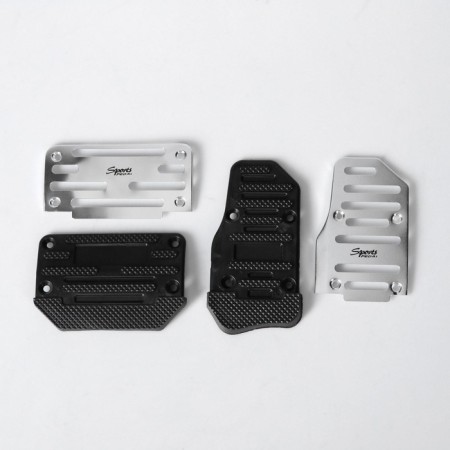 Cartage pedals, anti -slip, chrome, set 2 pcs-3