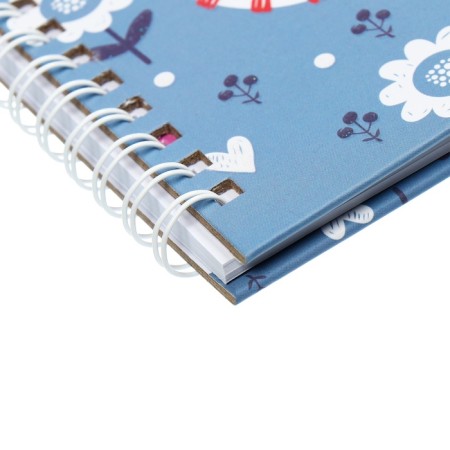 Gift notebook, 45 sheets, line, on the castle, on the crest, the cat white (17.8x13cm)-2