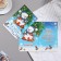 Postcard "Happy New Year!" Glitter, Congrev, Snowman, 12.5x19.5 cm