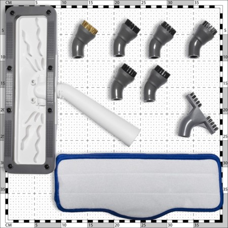 Steam cleaner Bort BDR-3000-RR, 1600 watts, 45 g/min, 1.2 l, 4 bar, heating 480 seconds, white-2