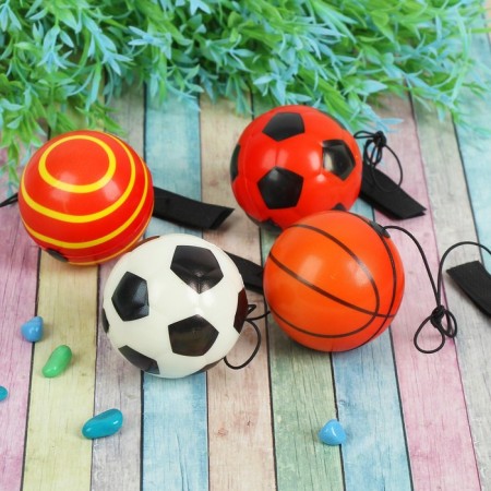 Sports ball, soft, elastic band, Mix colors