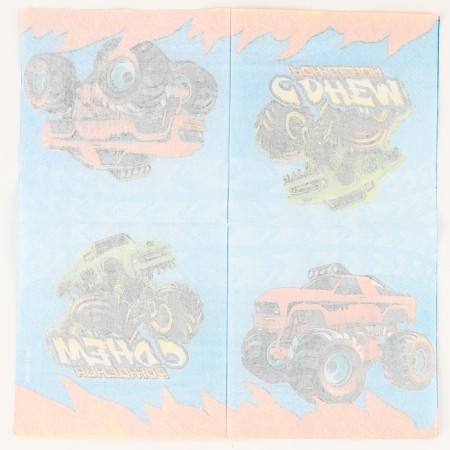 Paper napkins 25*25cm "Happy Birthday" Cars (set 20 pcs)-4