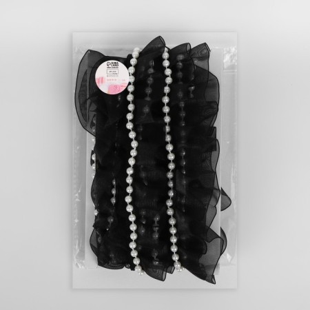 Ryush is nylon, with beads, 30 mm, 4.5 ± 0.5 m, black/white color-2