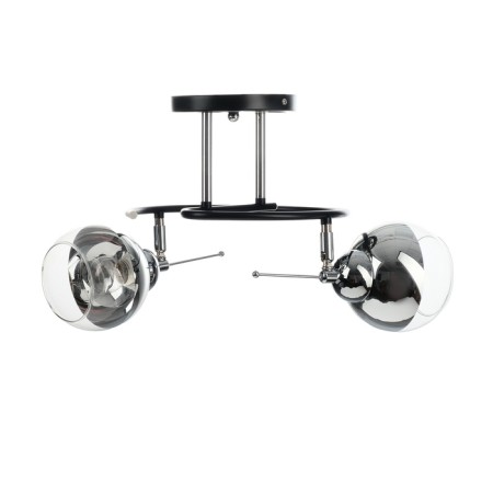 Redo chandelier 2he27 40W Black-chromium 45x30x28 cm-3