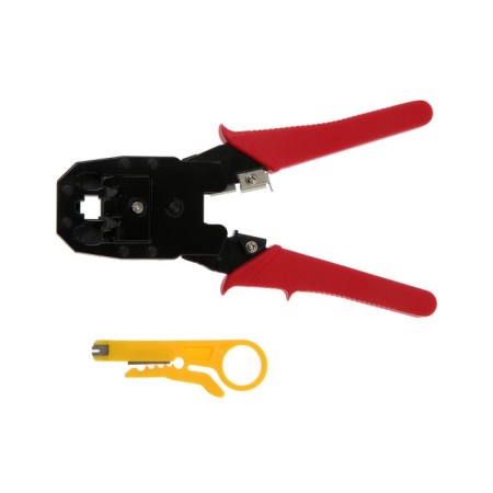 Crimper Lom, 200 mm, for compressing computer RJ-45 and telephone RJ-11/12 terminals-1