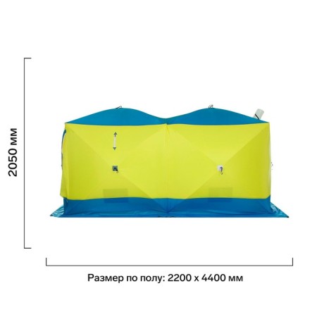 Winter “Stack” tent Cuba Dubble T 3-seater, three-layer, breathing-1