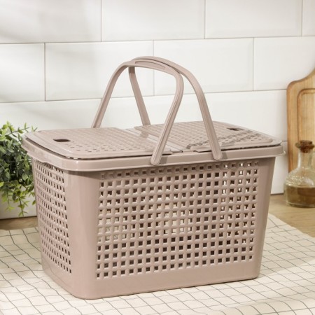 Picnic basket "mini", brown color