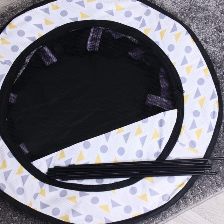 An animals aviary, a tent with a pattern, round, 70 x 40 cm, purple-10