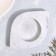 Glorifier of "Eye. Marble" from gypsum, 14.5x9.5x2cm, marble with black stripes