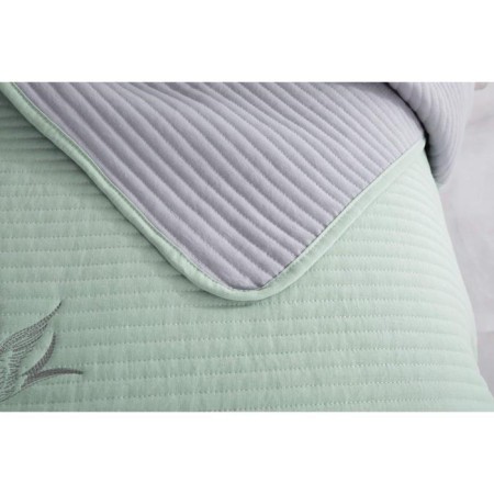A set with a blanket "Jacqueline", size 230x250 cm, 50x70 cm - 2 pcs, green color-2