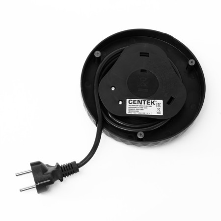 Electric kettle Centek CT-0020, plastic, seamless flask, 1.7 l, 2200 watts, black-4