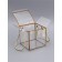 PET box with handles, gold, 12 x 12 x 12 cm