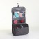 Cosmetic bag on Velcro, with hook, color gray color