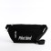 Bag on one shoulder with a zipper, 2 outer pockets, black color