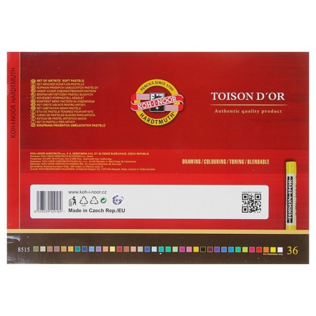 Pastel dry art 36 colors, Koh-I-Noor Toison D`or 8515/36-1
