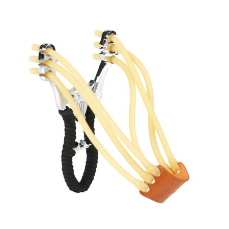 Metal slingshot "bull" in the braid-2