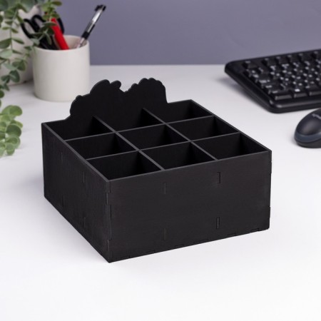 Organizer for storing little things "Magic" 9 departments 19x19x12-2