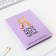 Diary 100 goals "purple". A solid cover, glossy lamination, A5 format, 80 sheets.