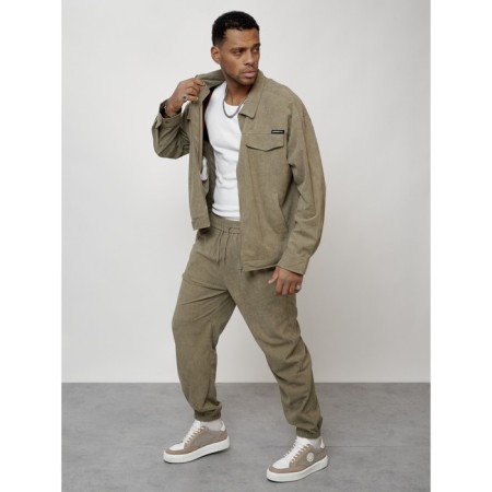 Male tracksuit, size 52, khaki color-15