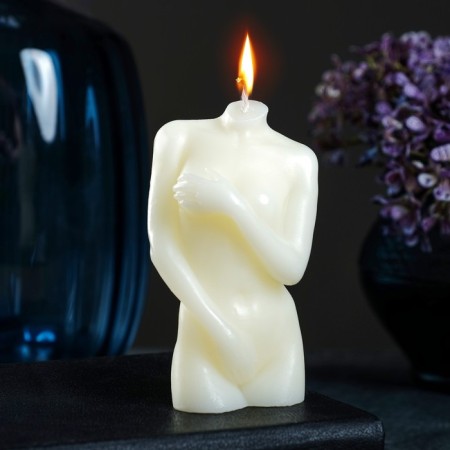 Figure candle "Women's Body No. 2" Milk, 10cm