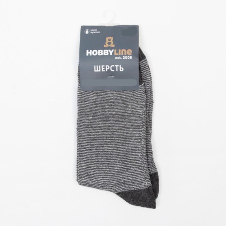 Men's socks, dark blue color, size 43-46-3