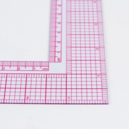 Line for cutting and sewing, 21.5 × 21.5 cm, transparent color-1
