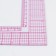 Line for cutting and sewing, 21.5 × 21.5 cm, transparent color