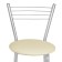 Barrier stool, light beige