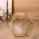 Florarium "The frame with a chain" 5x17x15 cm, gold