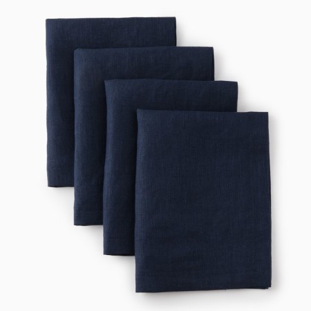 Set of napkins Ethel Color Dark blue, 30x40 cm - 4 pcs, 100% flax 170 g/m2