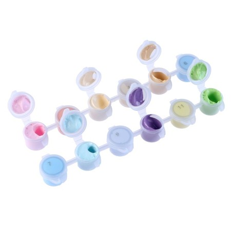 A set of acrylic paints "Tenderness", 12 colors-2