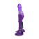 Vibrator with a clitoral stimulator Toyfa A-Toys, TPR, purple color, 22 cm