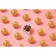 Foil for sweets, bronze, 10 x 10cm 100 pcs