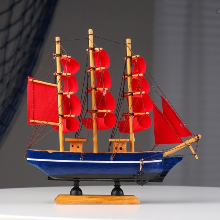 Ship "Scarlet Sails", 22.5 × 17.5 cm-1