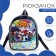 Baby backpack on lightning, blue color