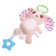 The rattle "Bunny", musical, suspended, beige color