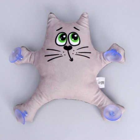 Auto -toe "Kotik", on suction cups, mix-4