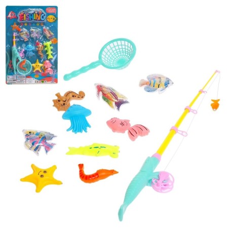 Fishing "sea residents" 9 fish, fishing rod, net