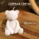 Candle "Plush bear" 6x6x9 cm, soy wax mix