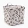 Textile basket of the share "letters", col. White, 32*32*32 cm