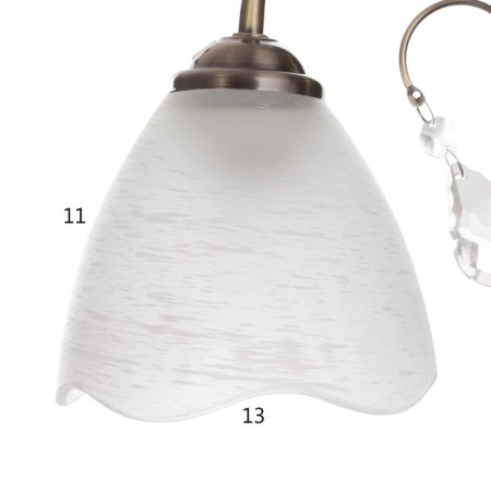 Sconces "Rose" 1x40W E27 Antique bronze 25x13x23cm-4