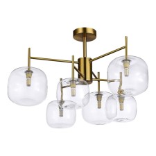Ceiling Ceiling ST LUCE. SL1049.302.06. FINN. 6x5 watts, G9, 4000k, 54x54x39 cm, brass color
