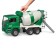 Bruder man concrete mixer, green color with white