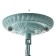 Luracia chandelier 6he27 40W green-white 77x77x37-72 cm Bayerlux