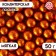 Confectionery sprinkling "Shine", orange, 50 g