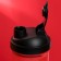 Sports shaker “sin”, red-black, with a bowl for protein 500 ml