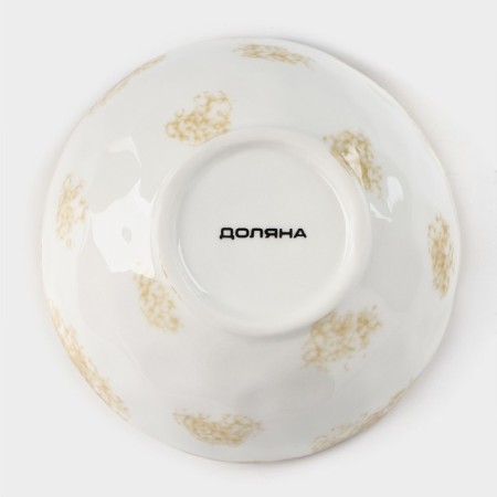 Porcelain shares of Organic Gold, 320 ml, D = 12.5 cm, white color-3